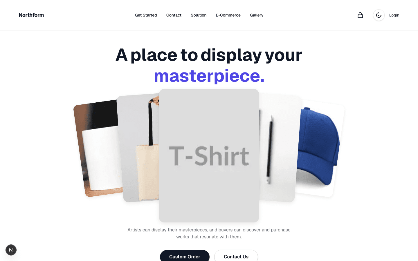 Screenshot from the Customisable Commerce Platform case study